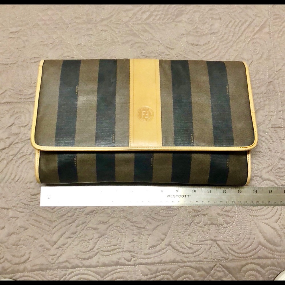 💯 Authentic Vintage Fendi Clutch